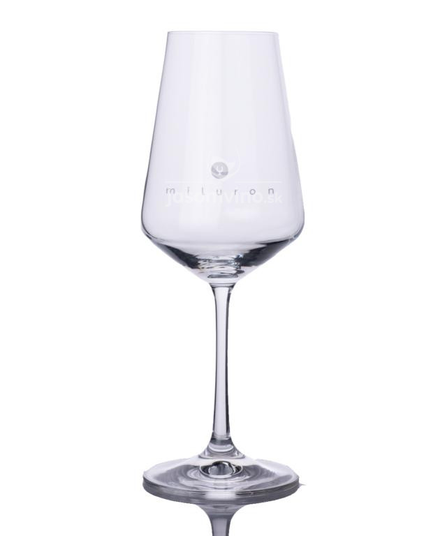 Miluron pohár na víno s logom