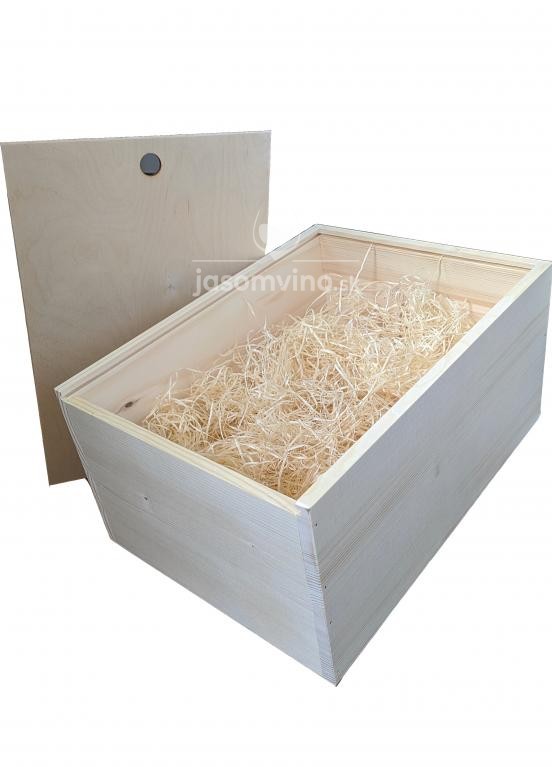 Drevená bedňa na 6 fliaš vína Drevená bedňa na 6 fliaš vína