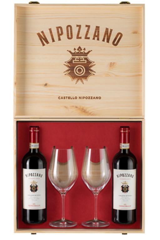 Castello Nipozzano – 2x Chianti Rúfina Riserva + 2 poháre