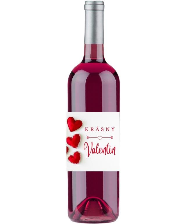 Víno s vlastnou etiketou Valentín 1