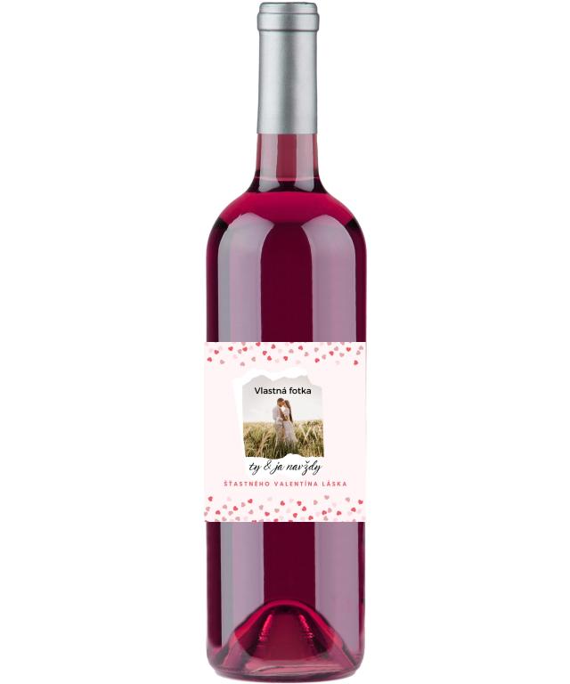 Víno s vlastnou etiketou Valentín 9