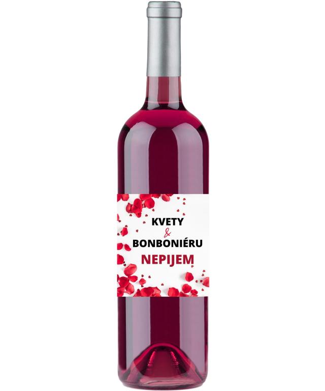 Víno s vlastnou etiketou Valentín 12