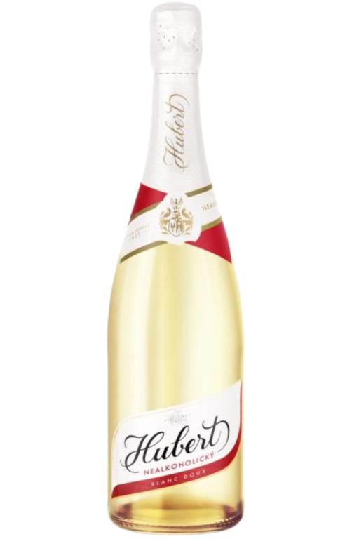 Hubert šumivé biele nealko víno