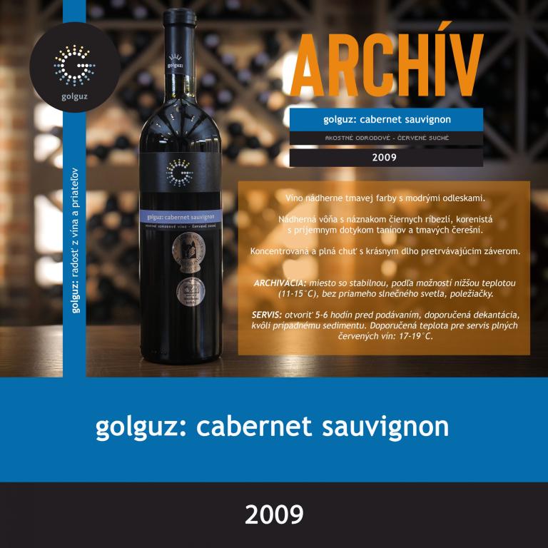 Cabernet Sauvignon 2009 suché Archív