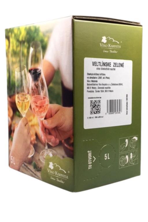 Veltlínske zelené suché Bag in Box 5L
